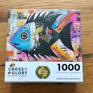 1000-Piece Angelfish Puzzle - Blue & Black
